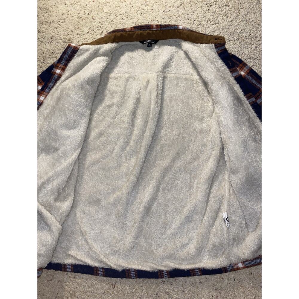 Simply Southern Womens Medium Sherpa Lined Flannel Shirt Jacket Shacket - Picture 5 of 12